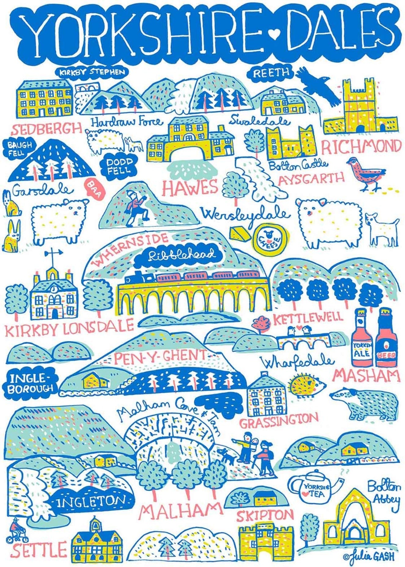 Yorkshire Dales Tote Bag - Julia Gash