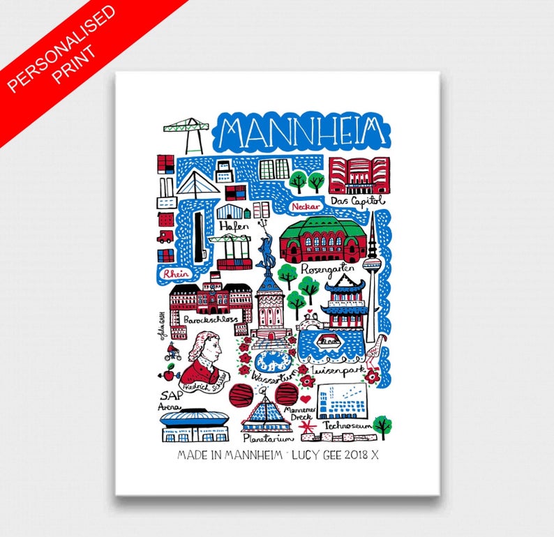 Mannheim Art Print - Julia Gash