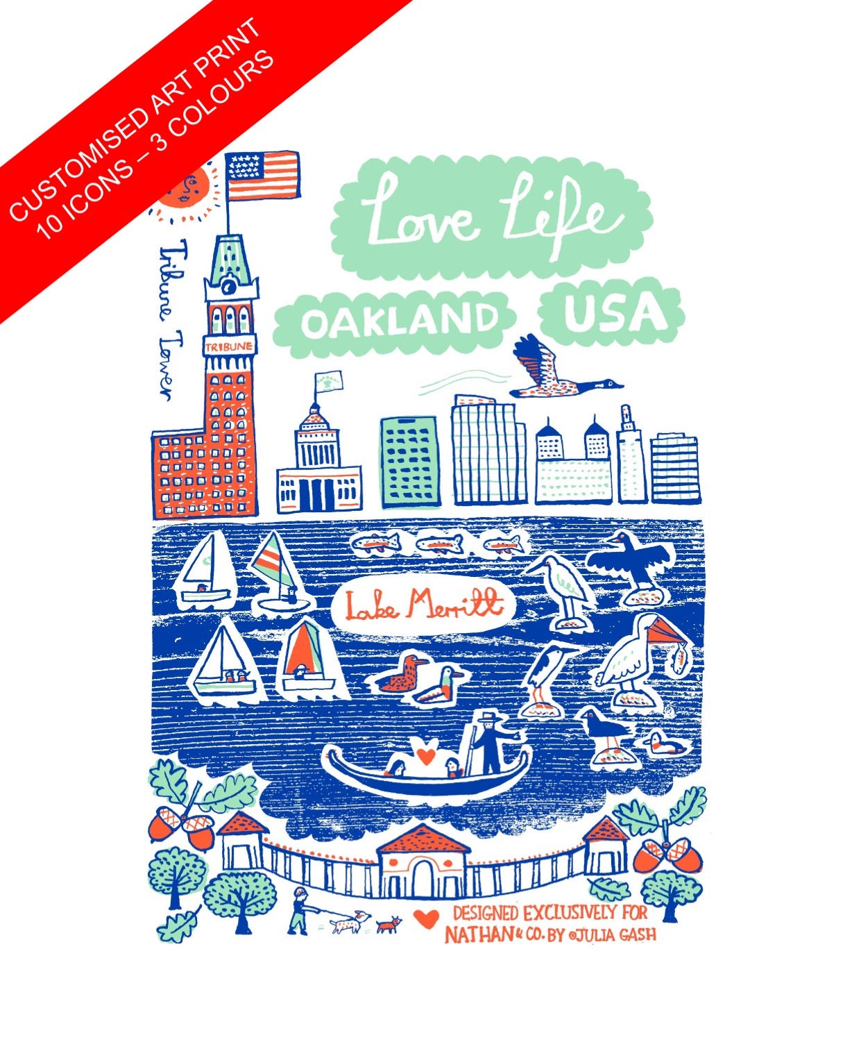 Commission Your Own 3 Colour Design by Julia Gash - Julia Gash