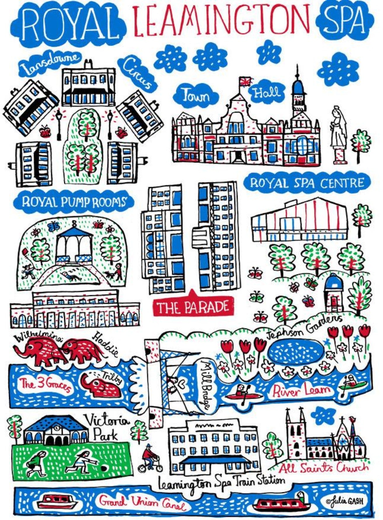 Leamington Spa Art Print - Julia Gash
