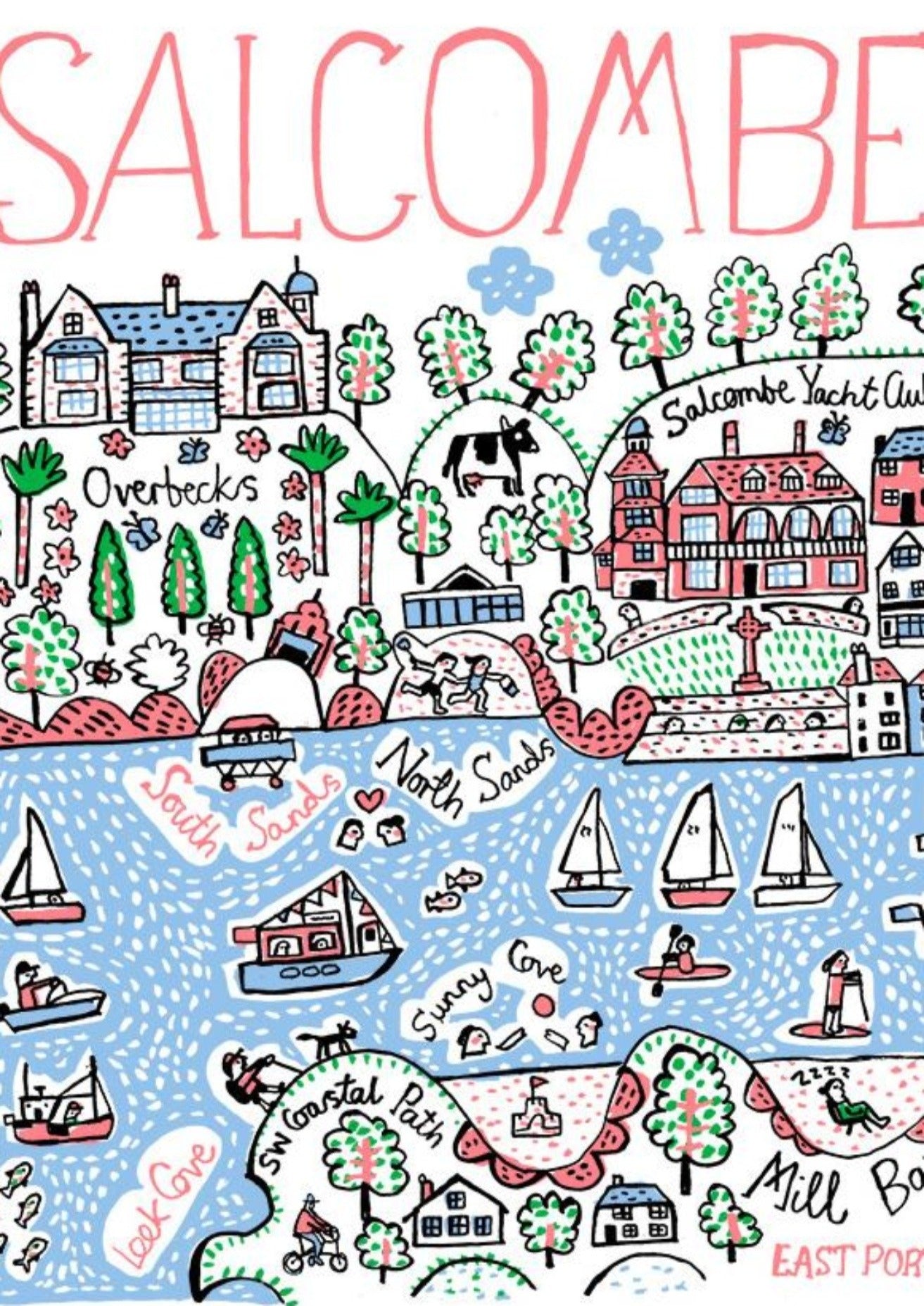 Salcombe Art Print - Julia Gash