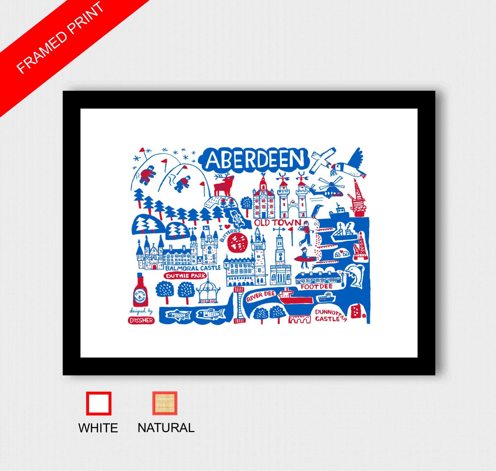 Aberdeen by Dasher Art Print - Julia Gash