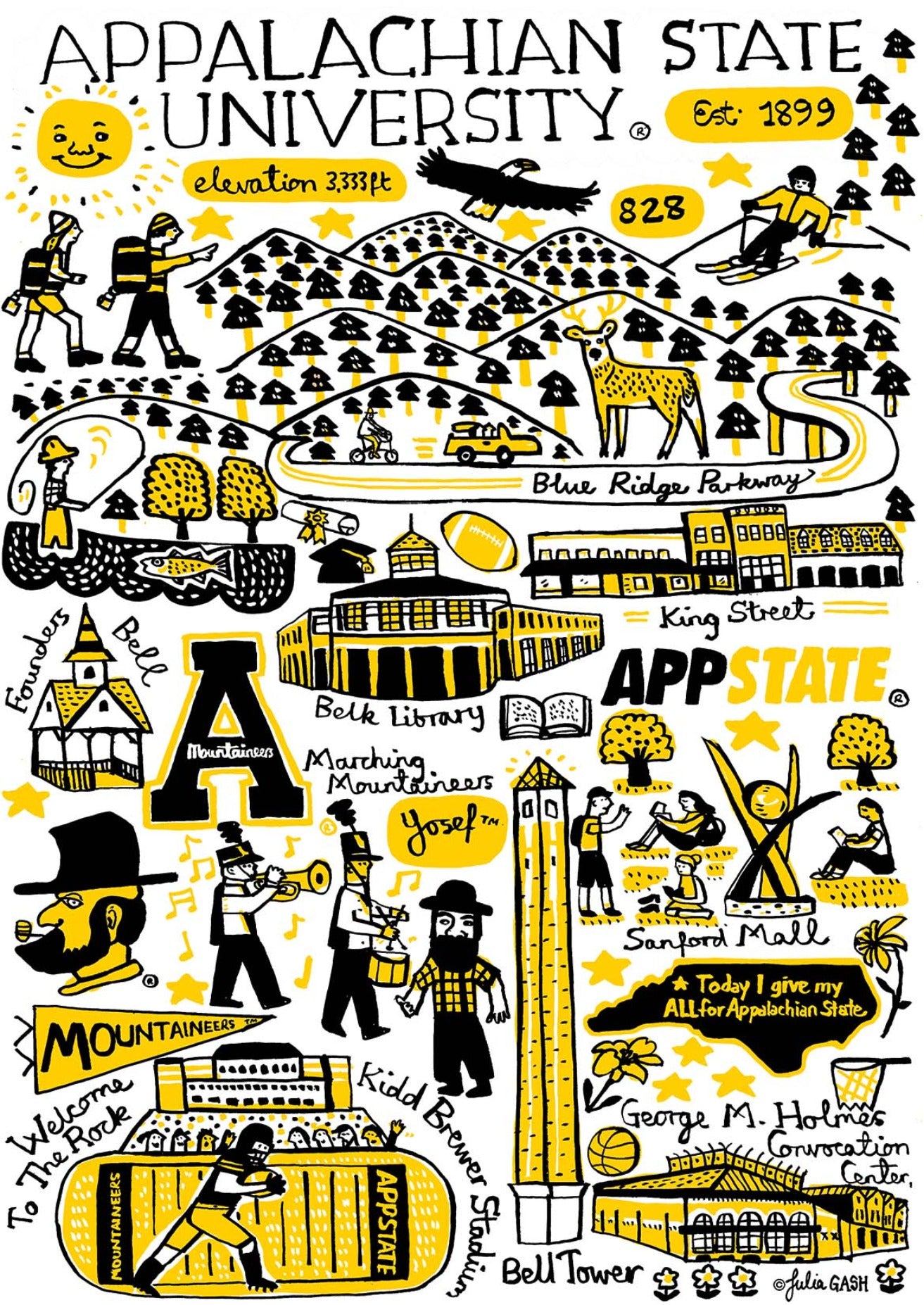 Appalachian State University Design by Julia Gash