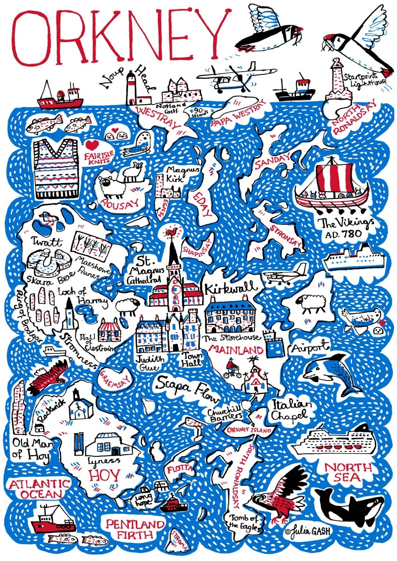 Orkney Postcode - Julia Gash