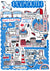 Quirky Plymouth Devon Art Print by British map illustratorJulia Gash