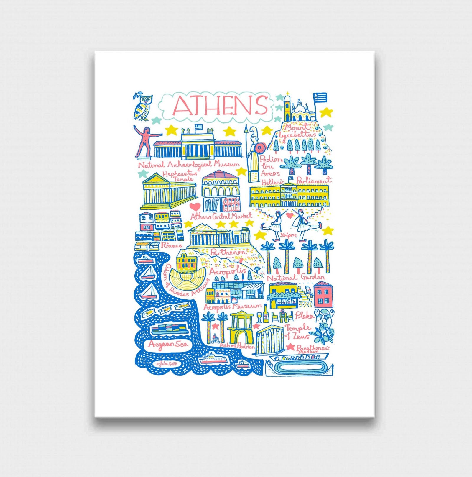 Athens Art Print - Julia Gash