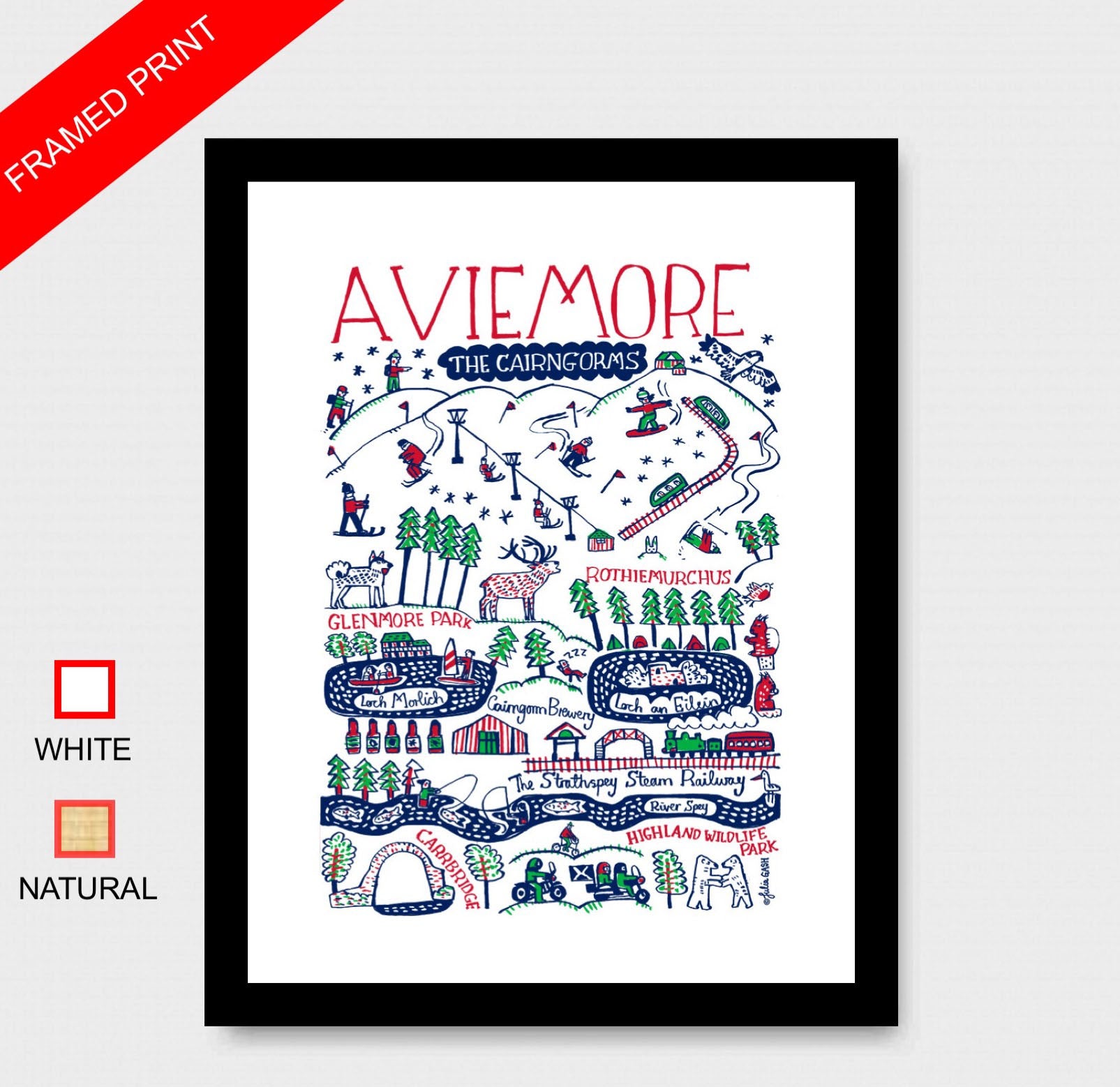 Aviemore Art Print - Julia Gash