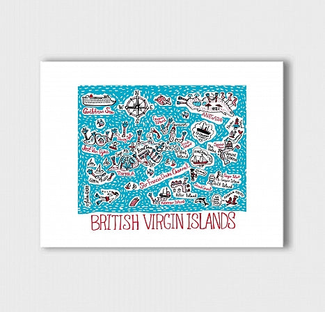 British Virgin Islands Art Print - Julia Gash