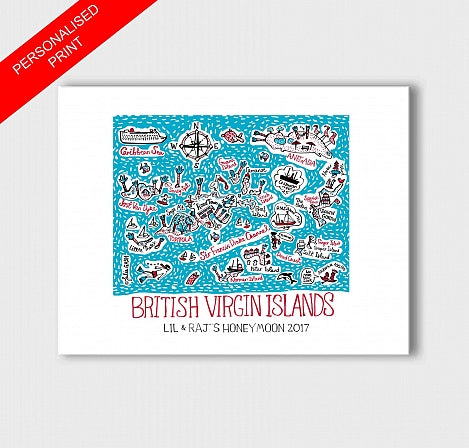 British Virgin Islands Art Print - Julia Gash