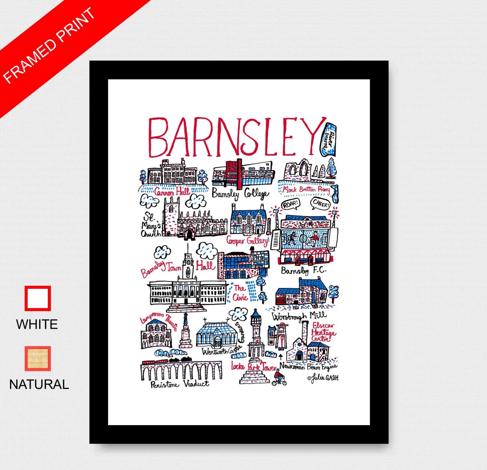 Barnsley Art Print - Julia Gash