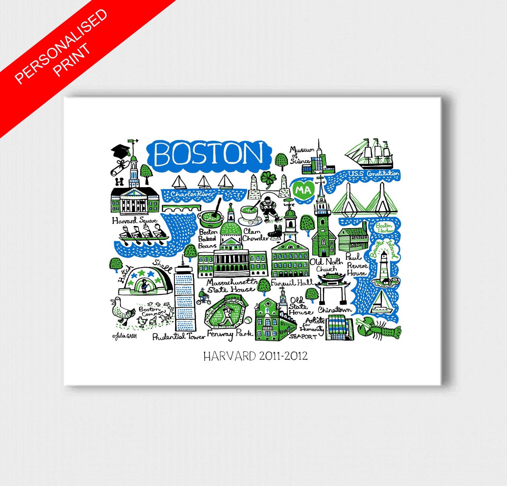 Boston Art Print - Julia Gash