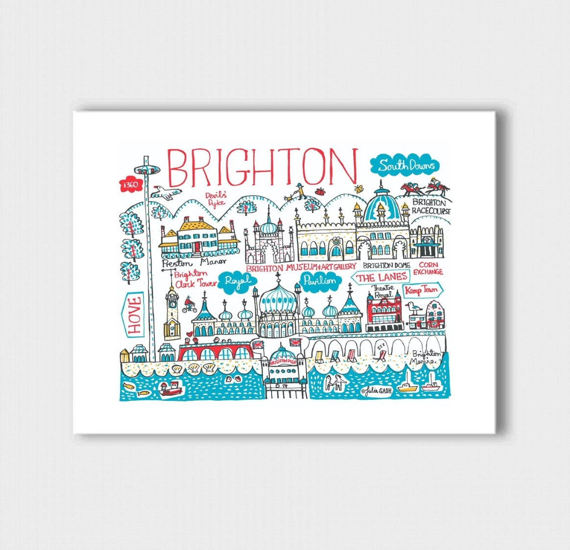 Brighton Art Print - Julia Gash
