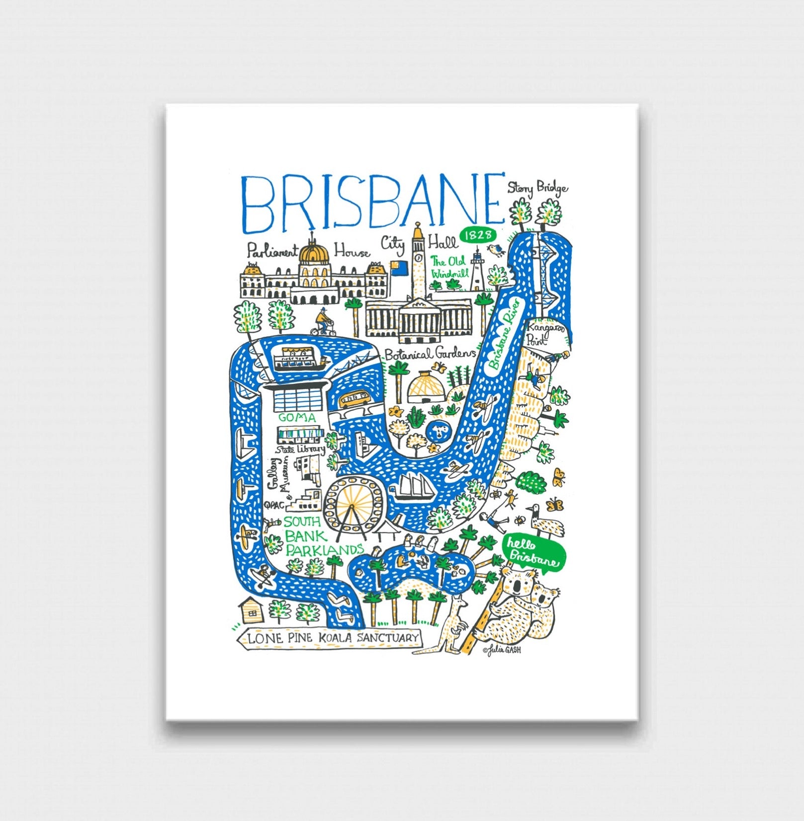Brisbane Art Print - Julia Gash