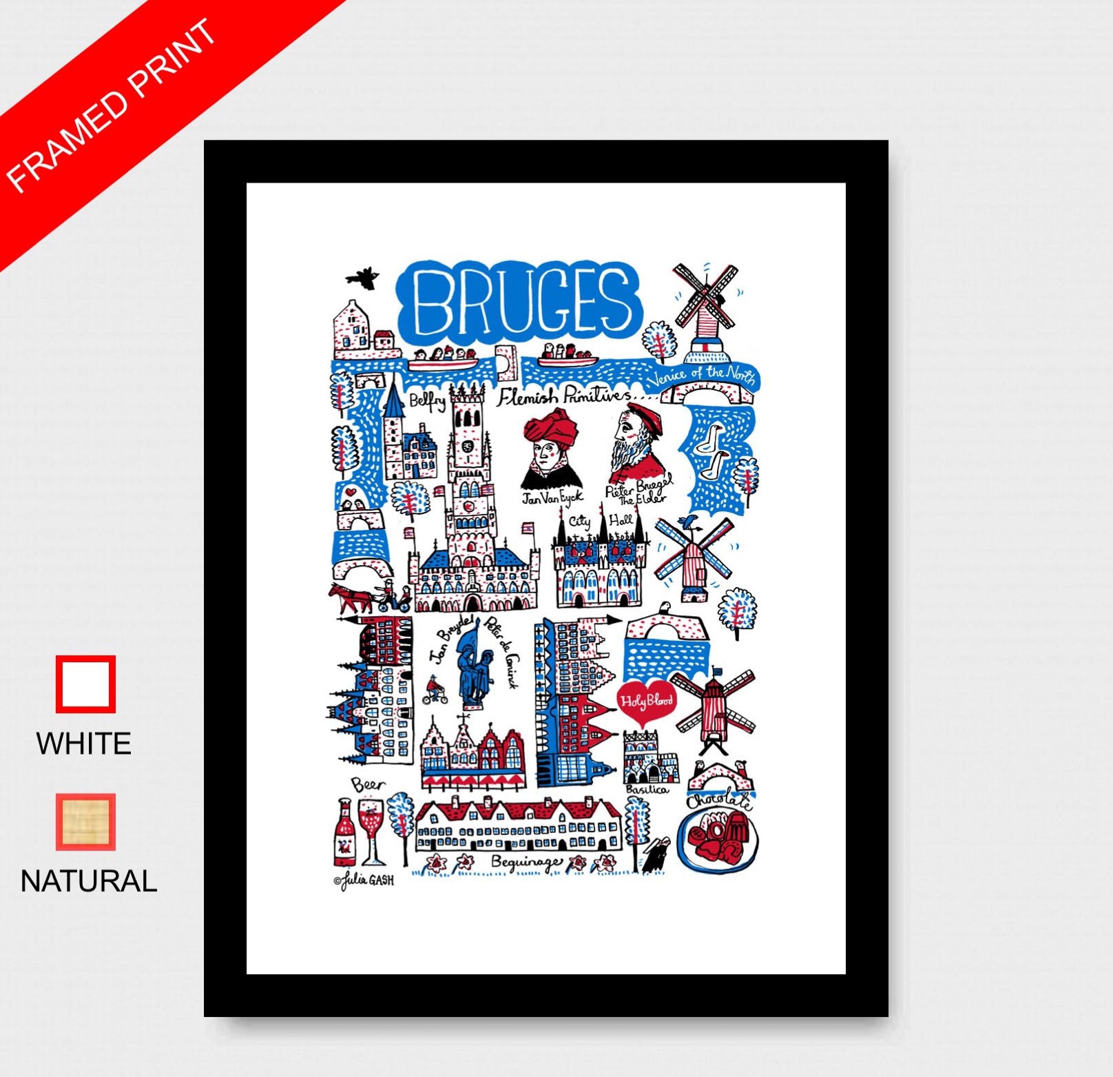Bruges Art Print - Julia Gash