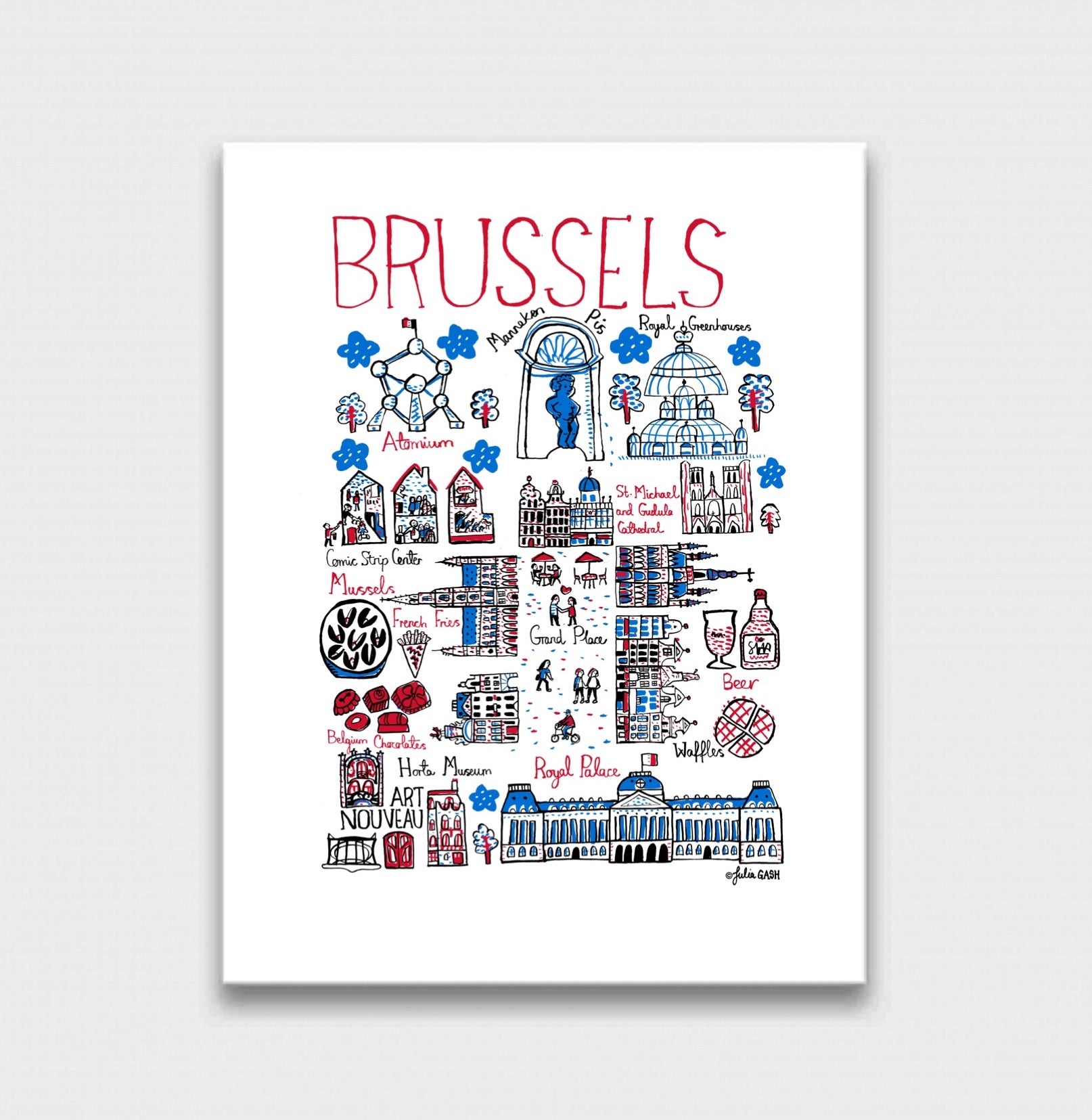 Brussels Art Print - Julia Gash