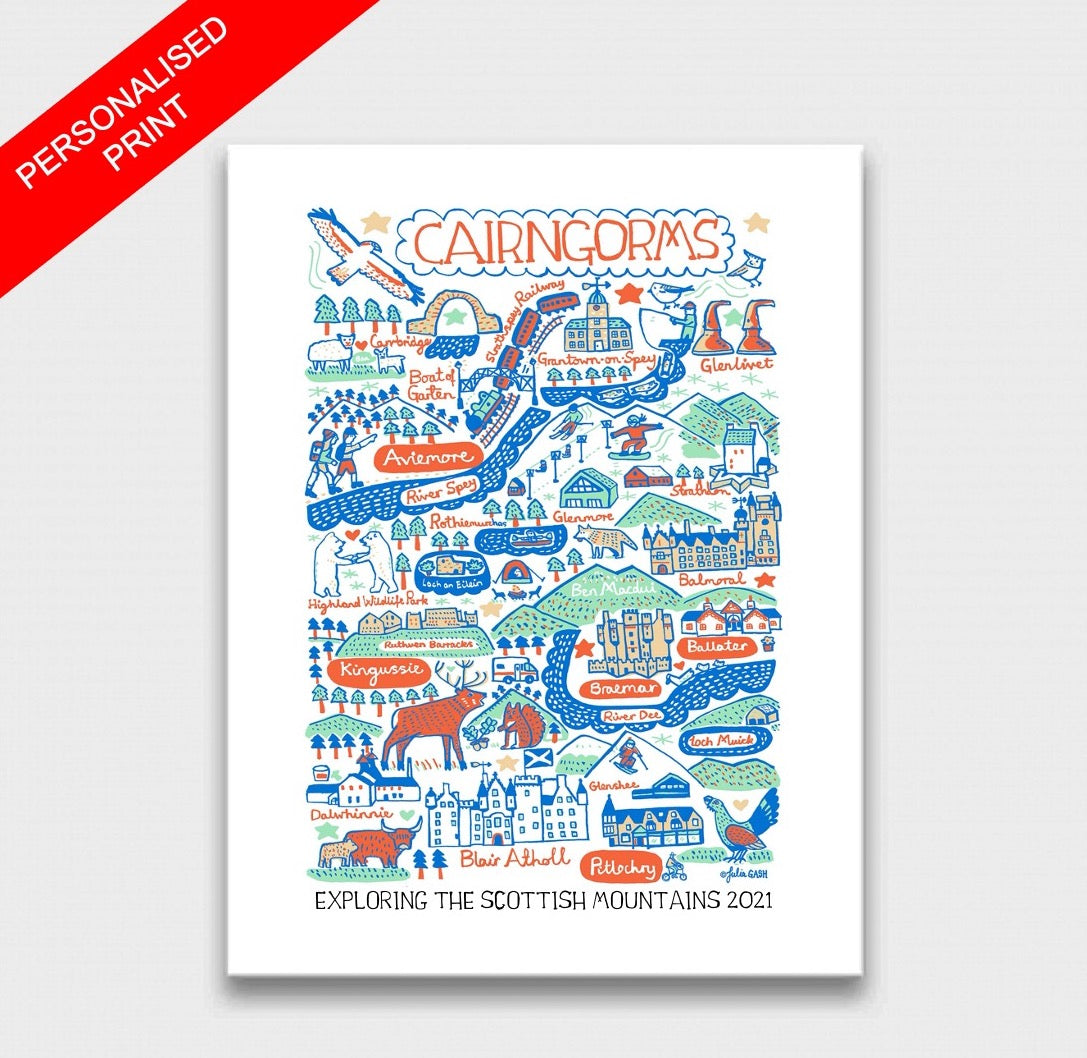 Cairngorms Aviemore Art Print - Julia Gash