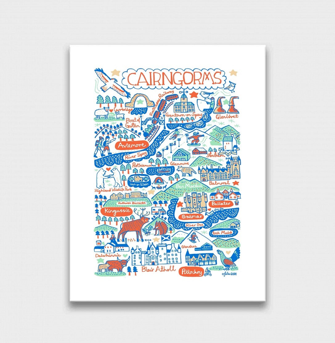 Cairngorms Aviemore Art Print - Julia Gash