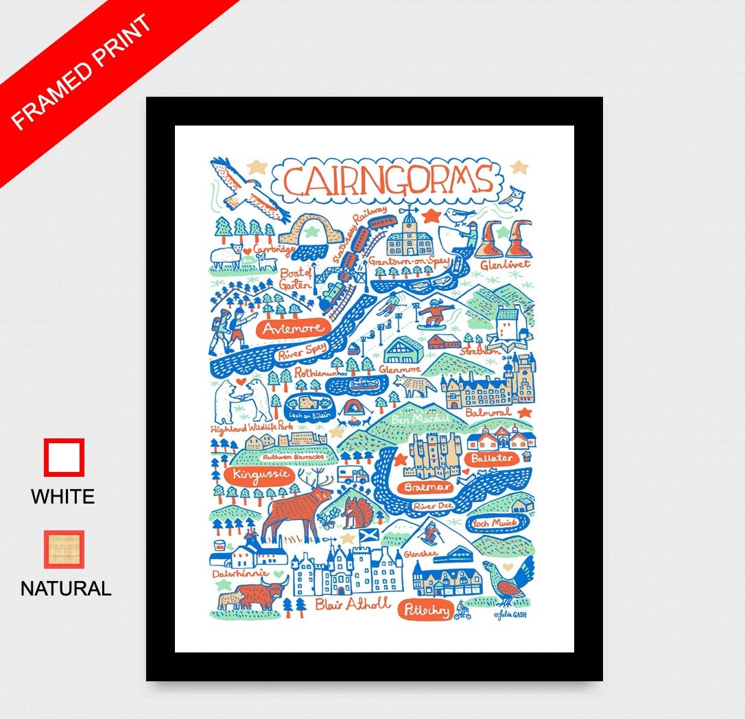 Cairngorms Aviemore Art Print - Julia Gash