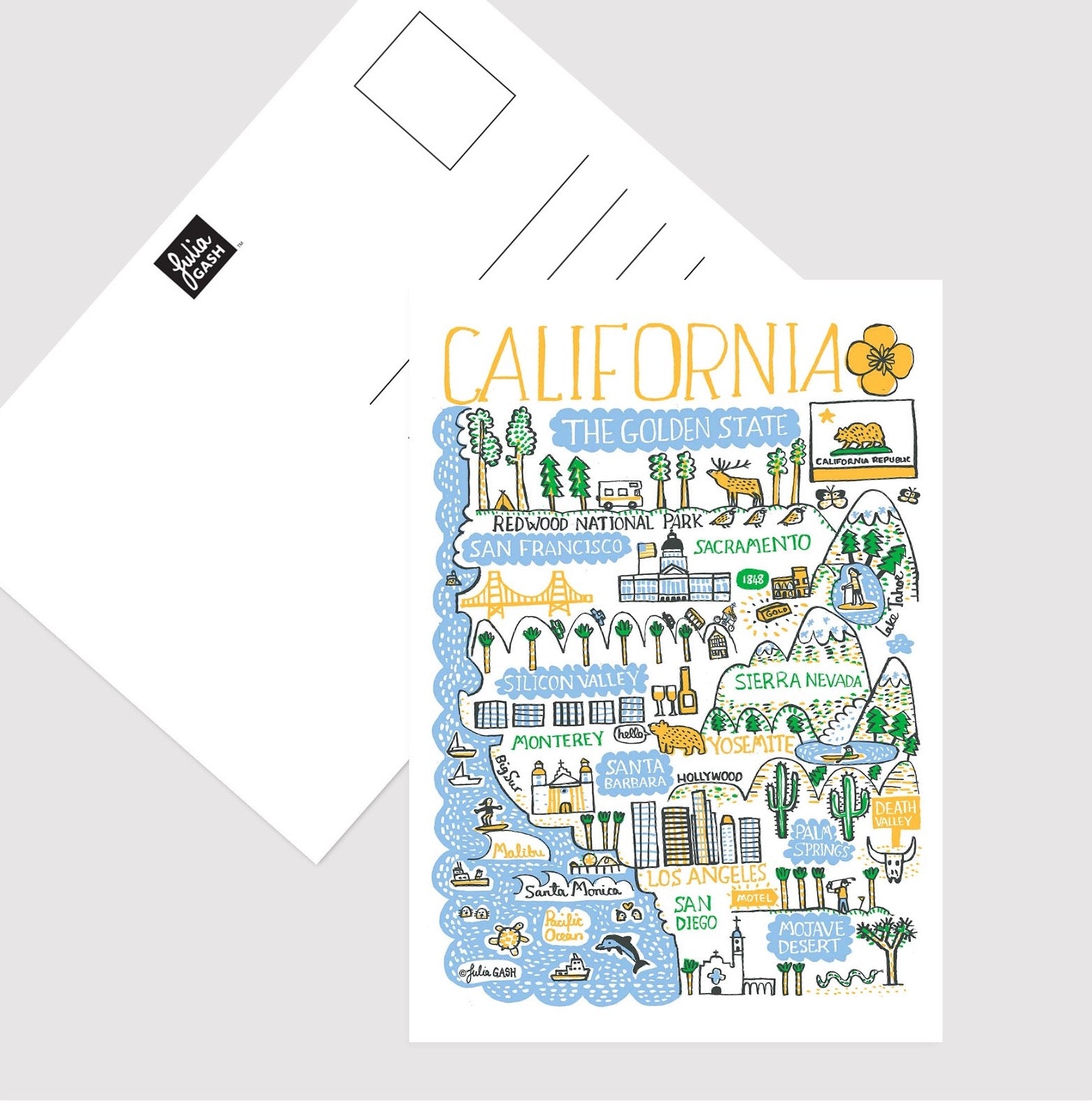 California Postcard - Julia Gash