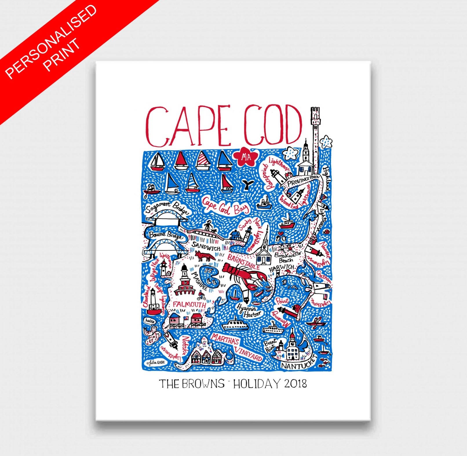 Cape Cod Art Print - Julia Gash