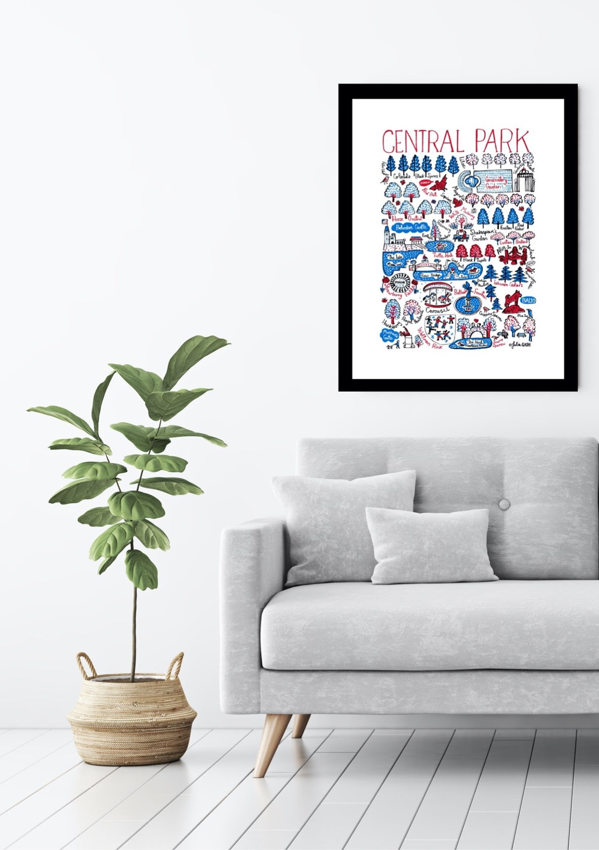 Central Park Art Print - Julia Gash