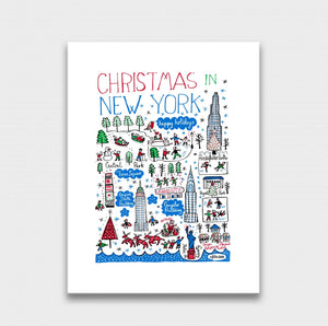 Christmas in New York Art Print - Julia Gash