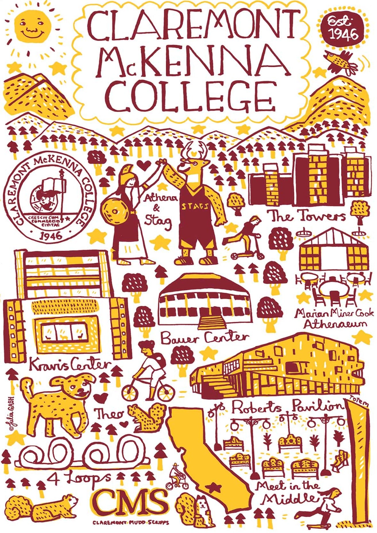 Claremont McKenna College by Julia Gash