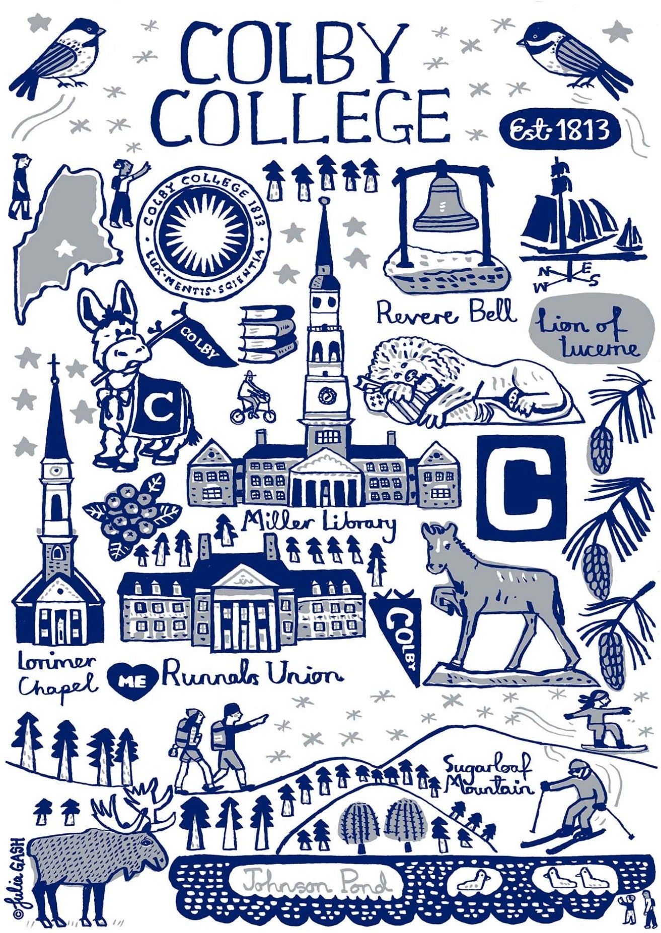 Colby College by Julia Gash