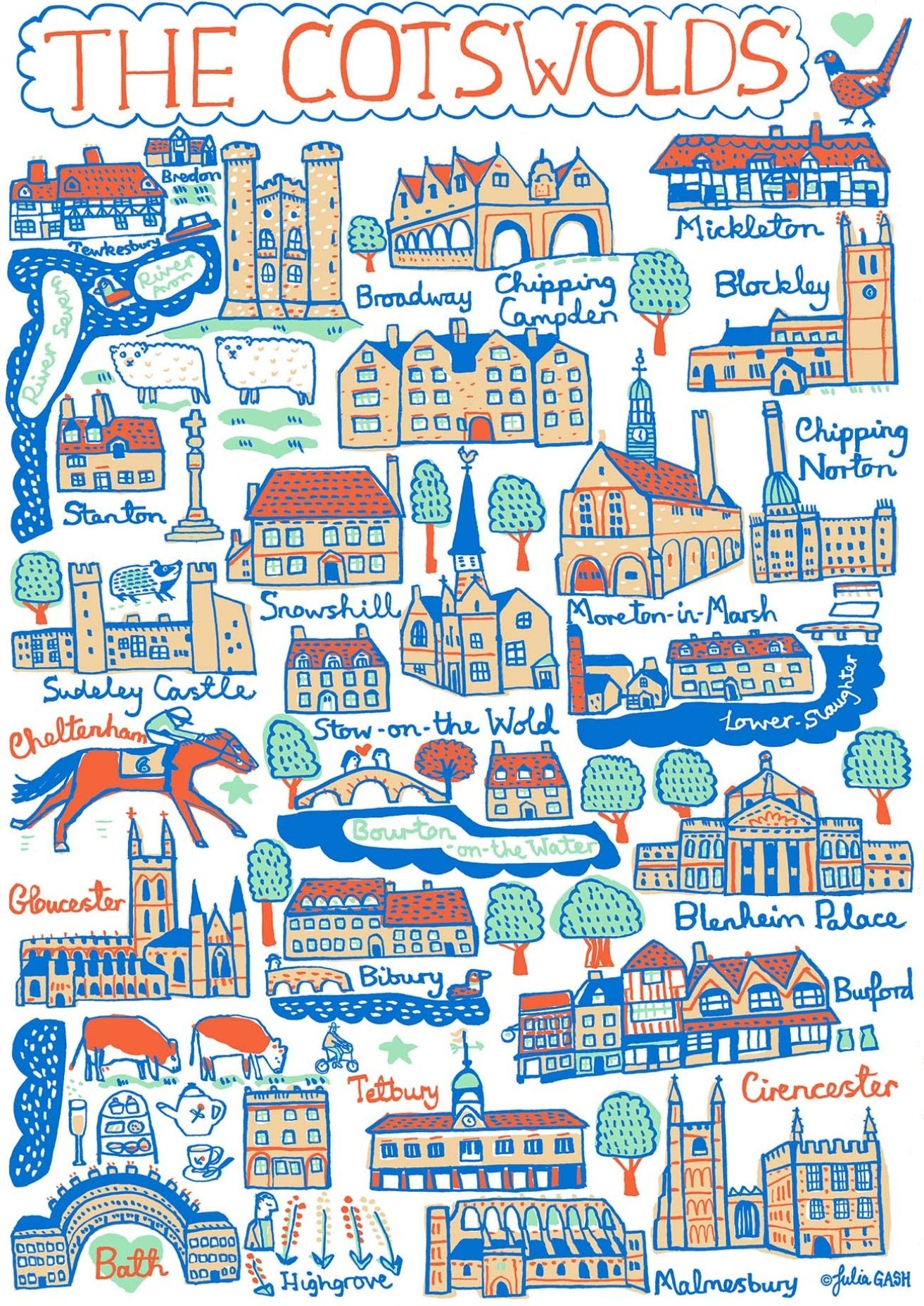 Cotswolds Postcard - Julia Gash