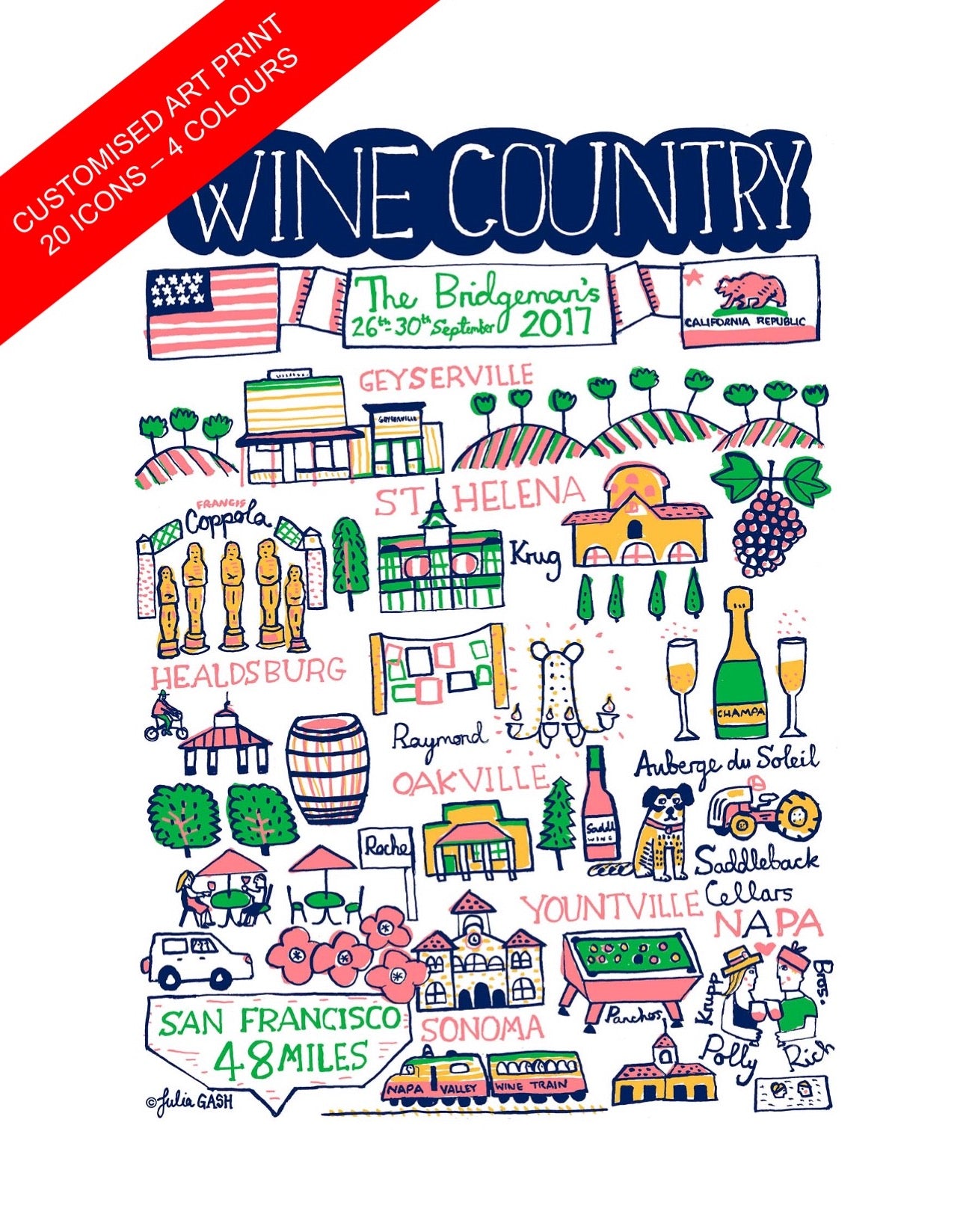 Commission Your Own 4 Colour Design by Julia Gash - Julia Gash