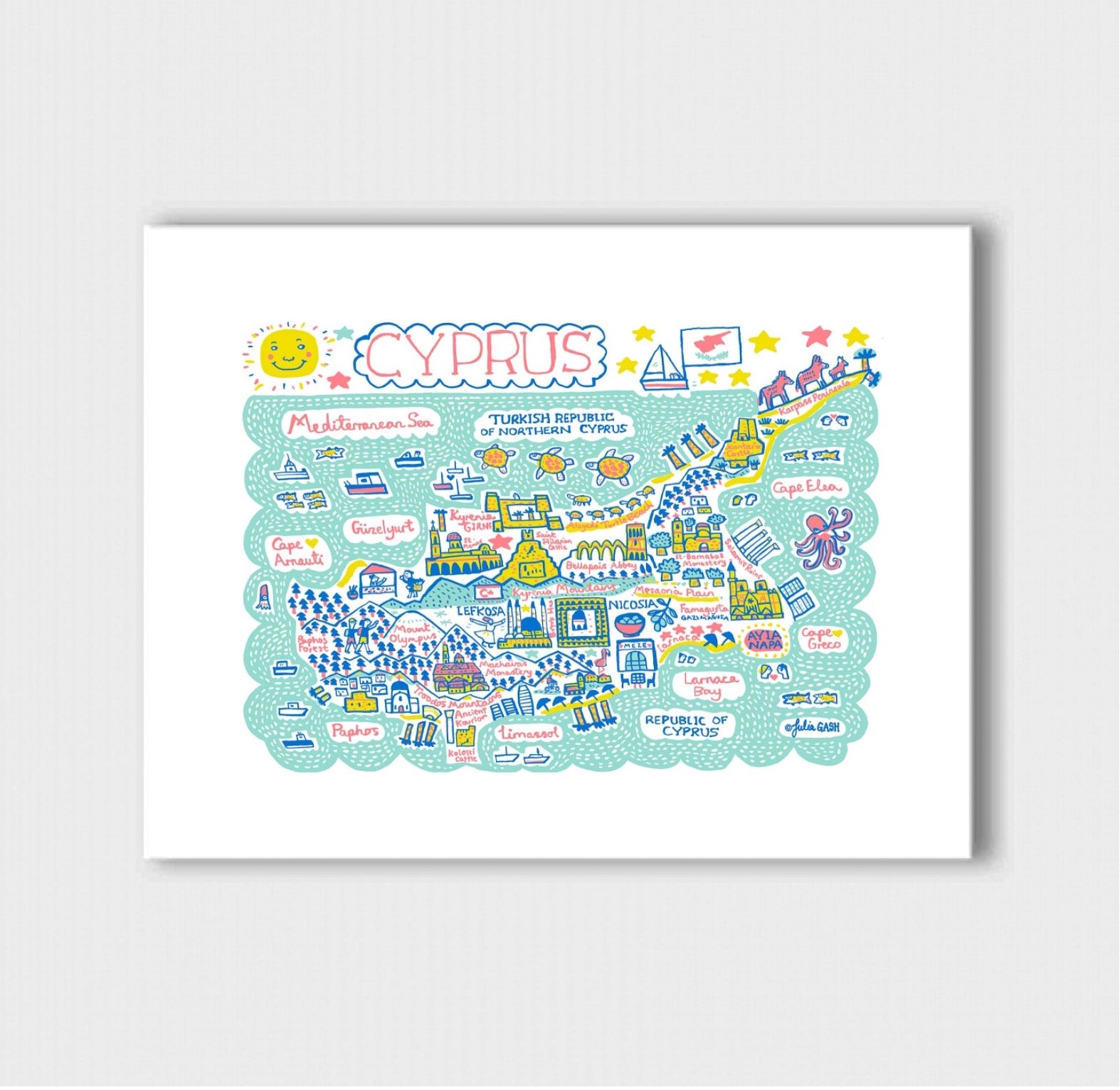 Cyprus Art Print by Julia Gash