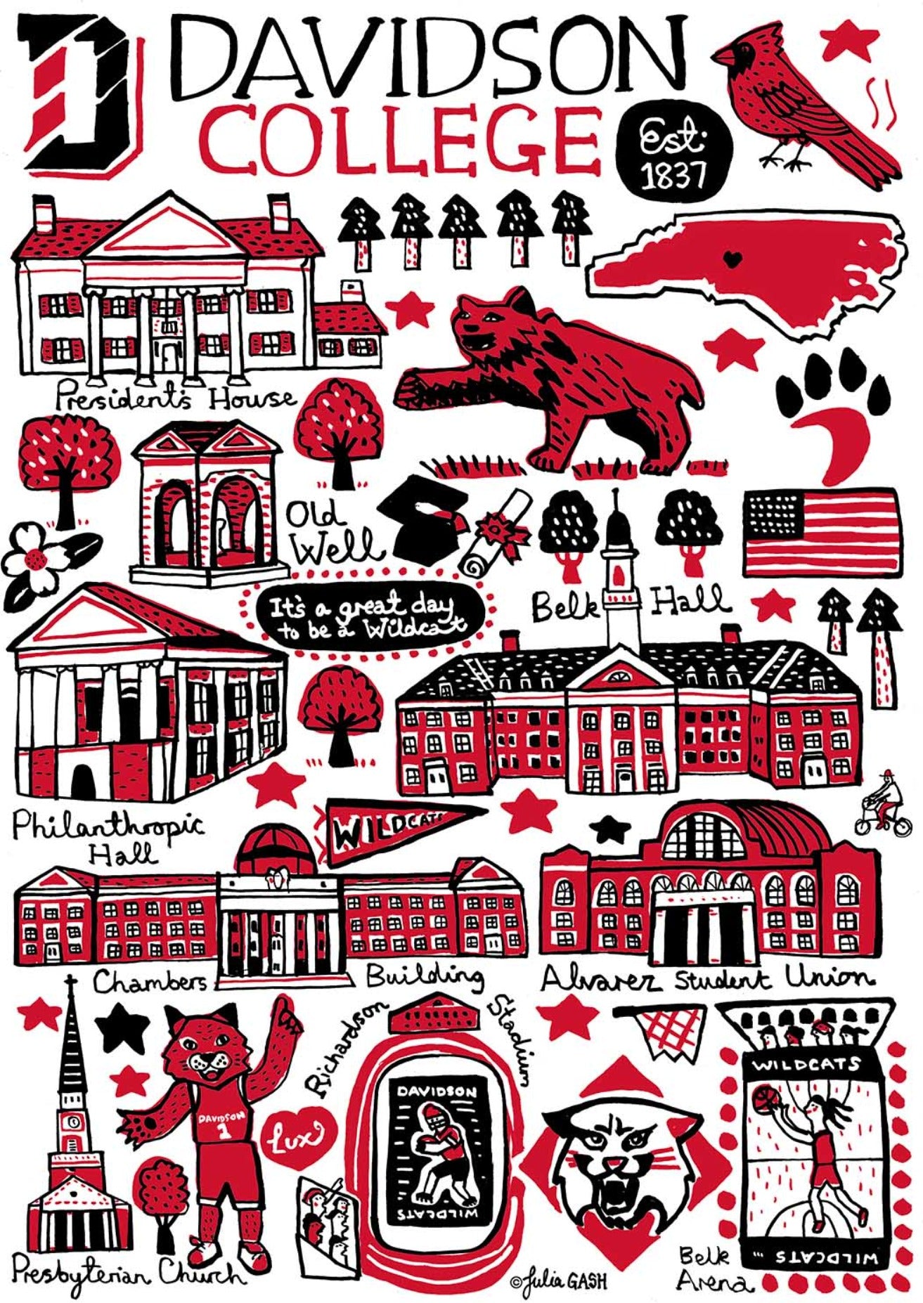 Davidson College by Julia Gash