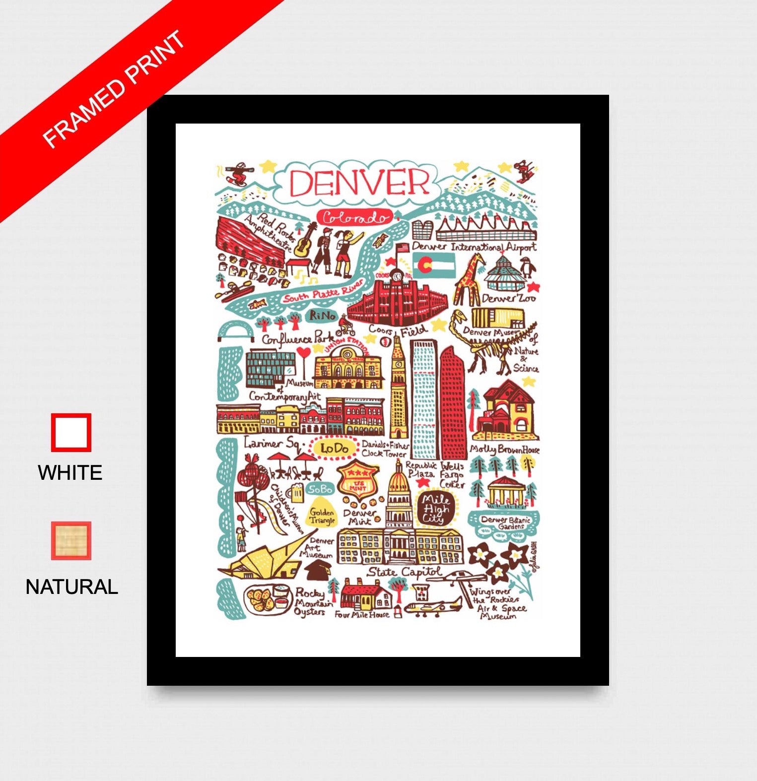 Denver Art Print - Julia Gash