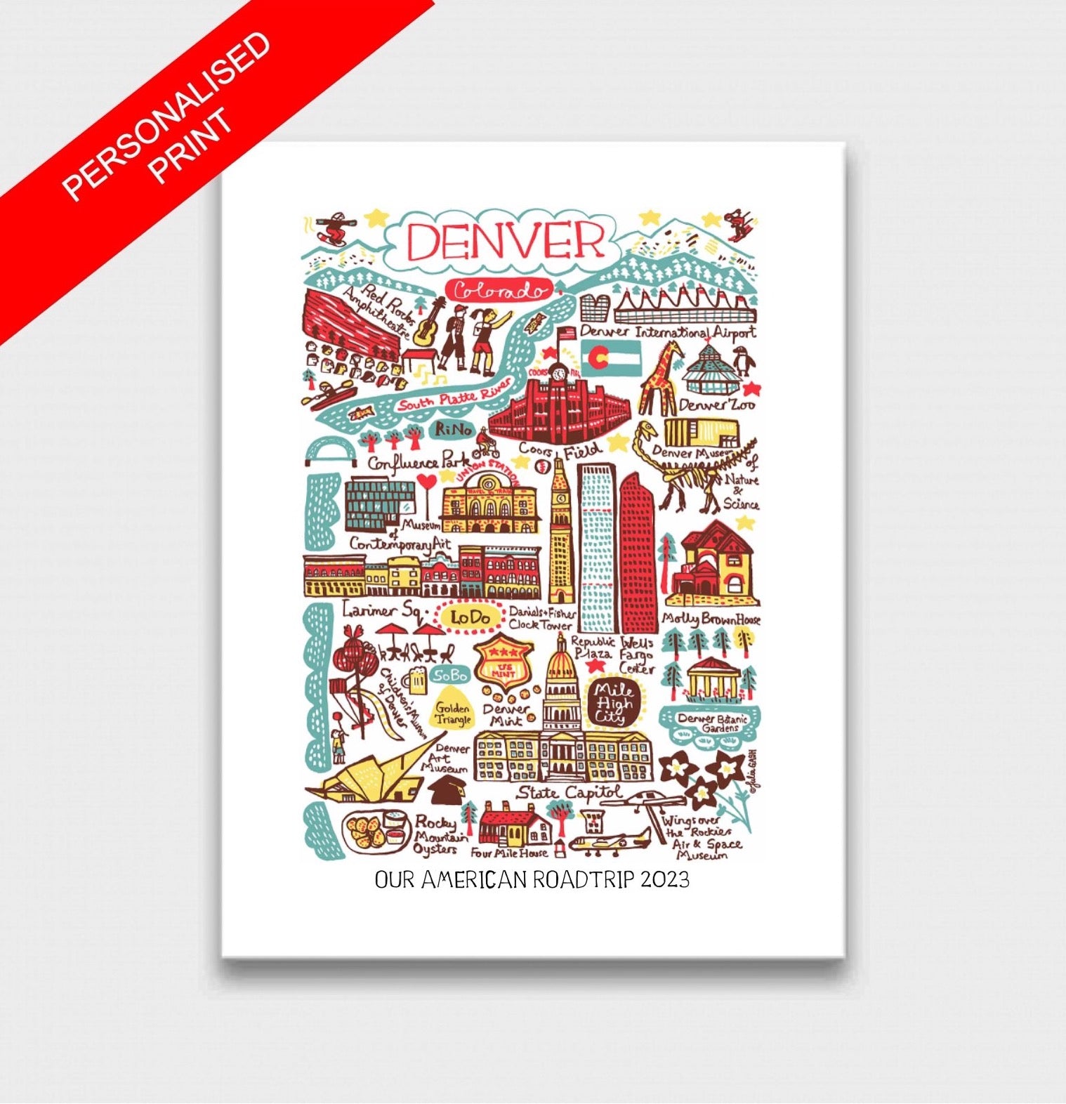 Denver Art Print - Julia Gash
