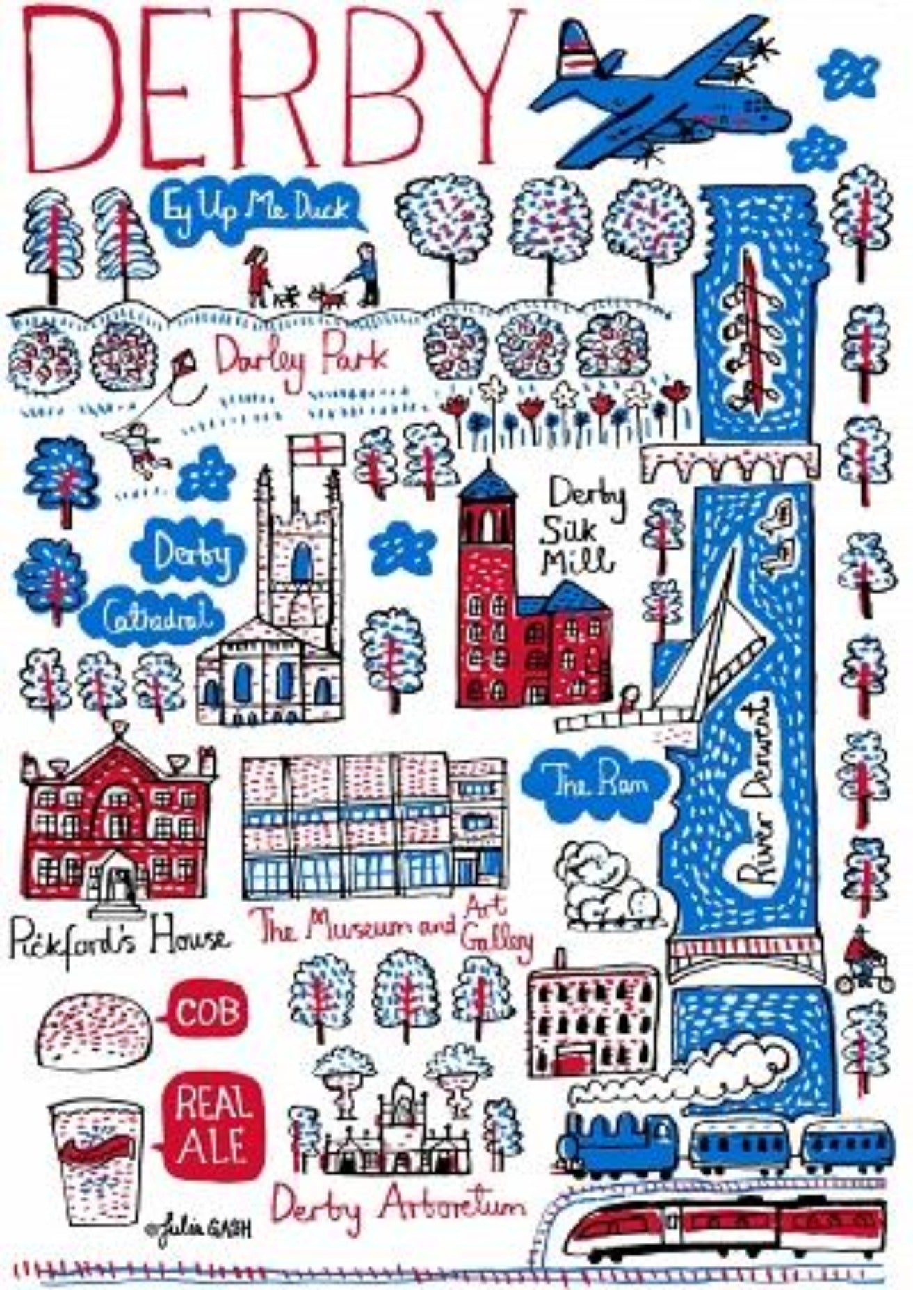 Derby Postcard - Julia Gash