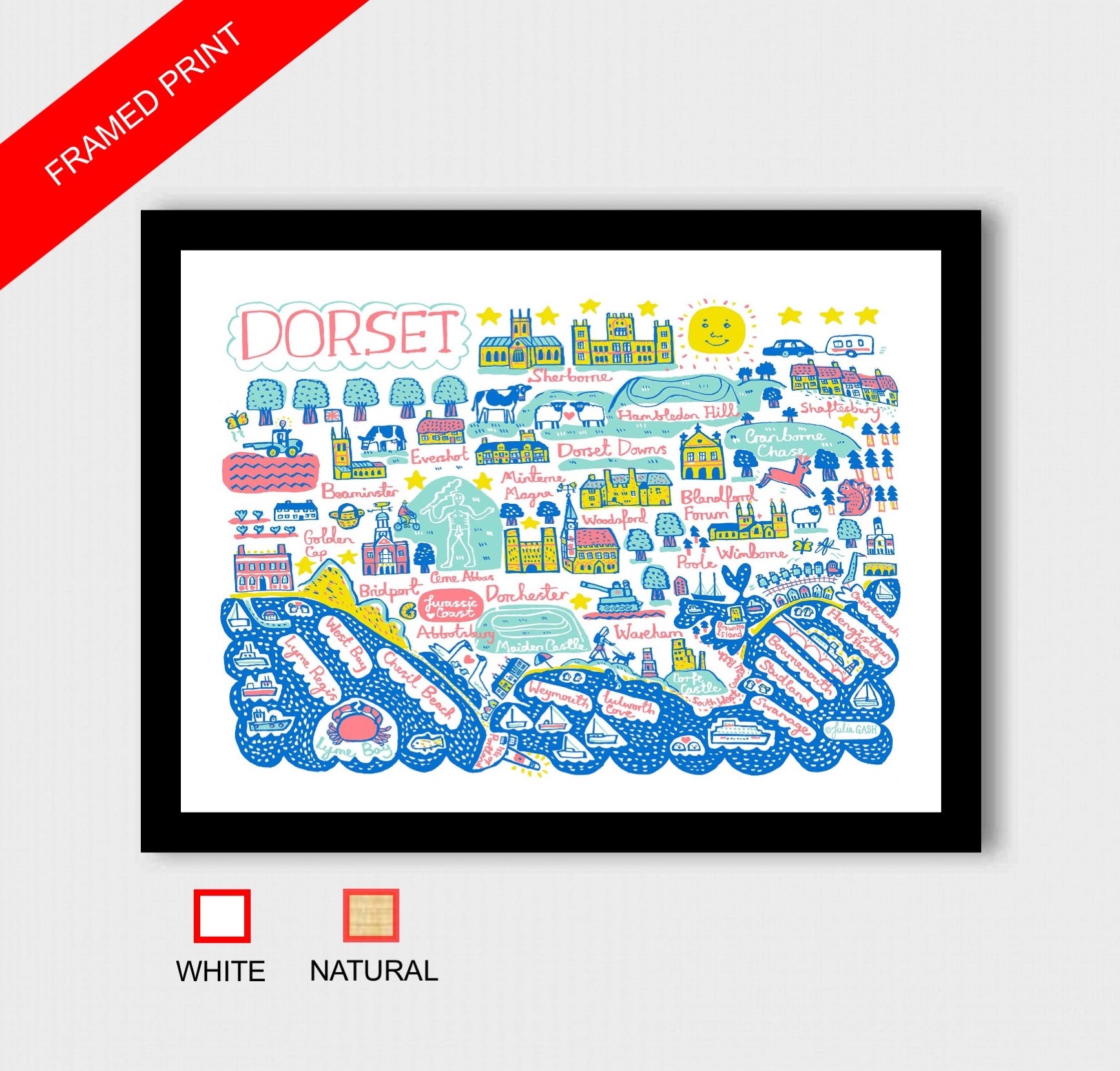 Dorset Art Print - Julia Gash