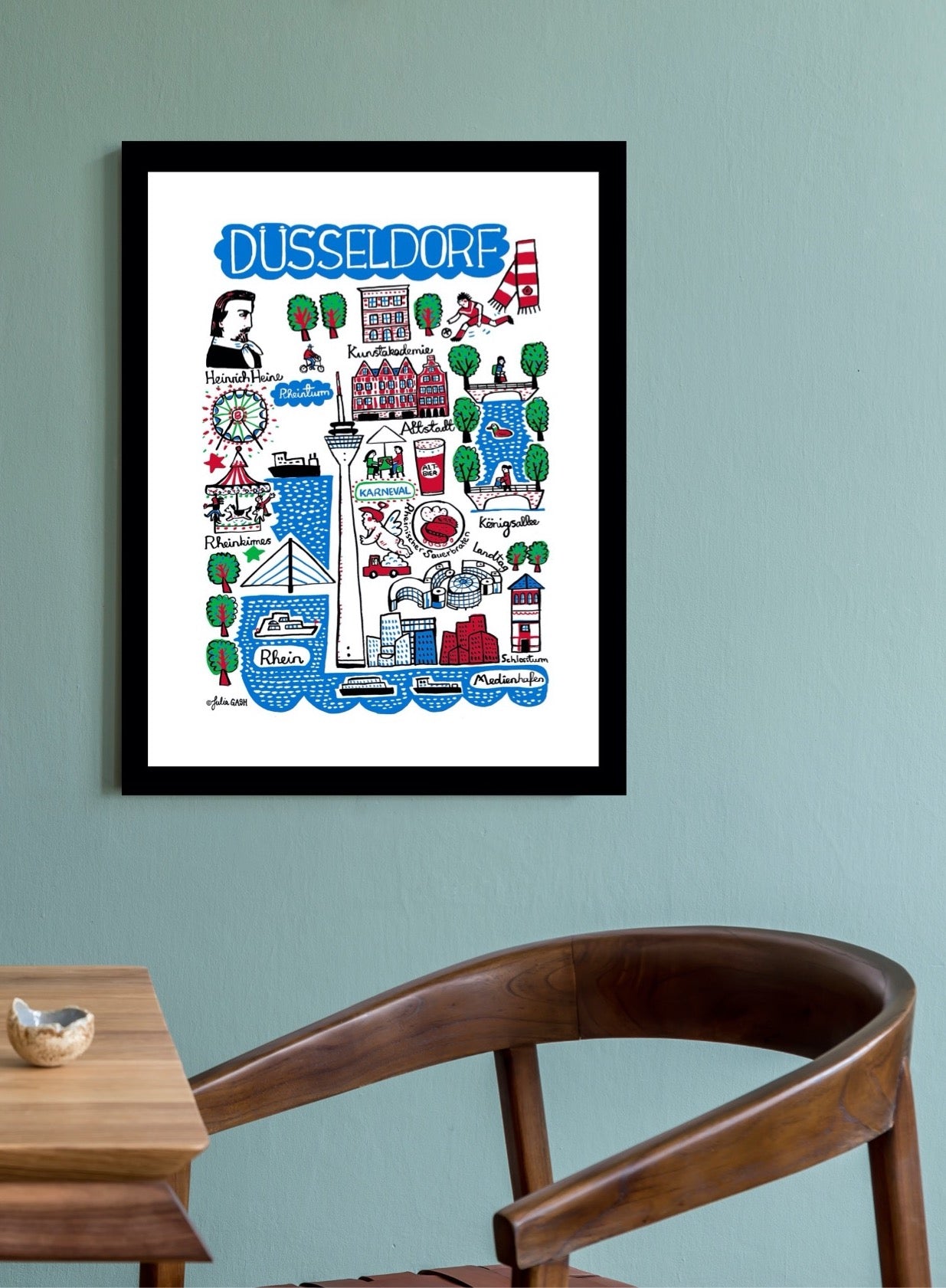 Dusseldorf Art Print - Julia Gash