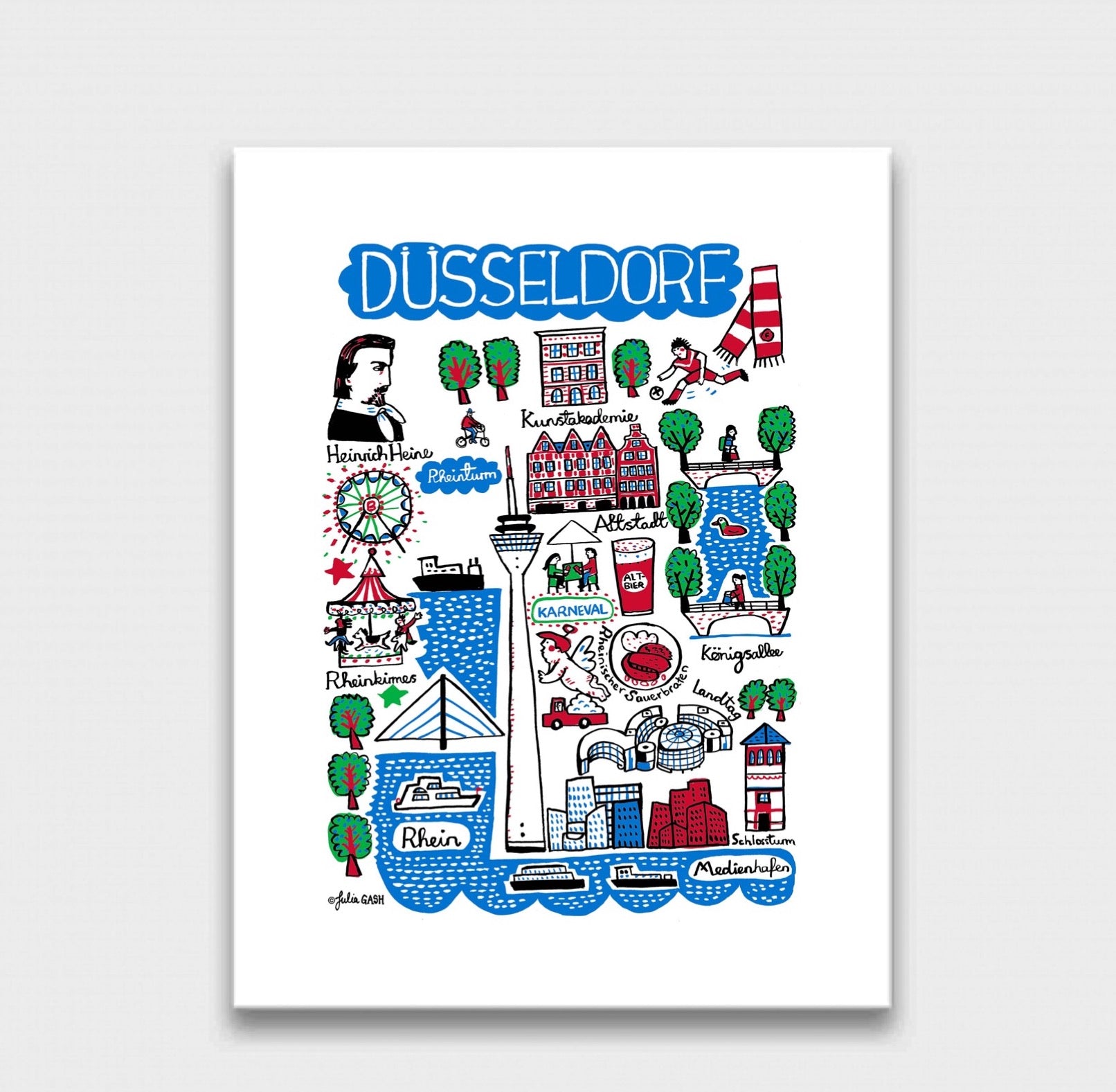Dusseldorf Art Print - Julia Gash