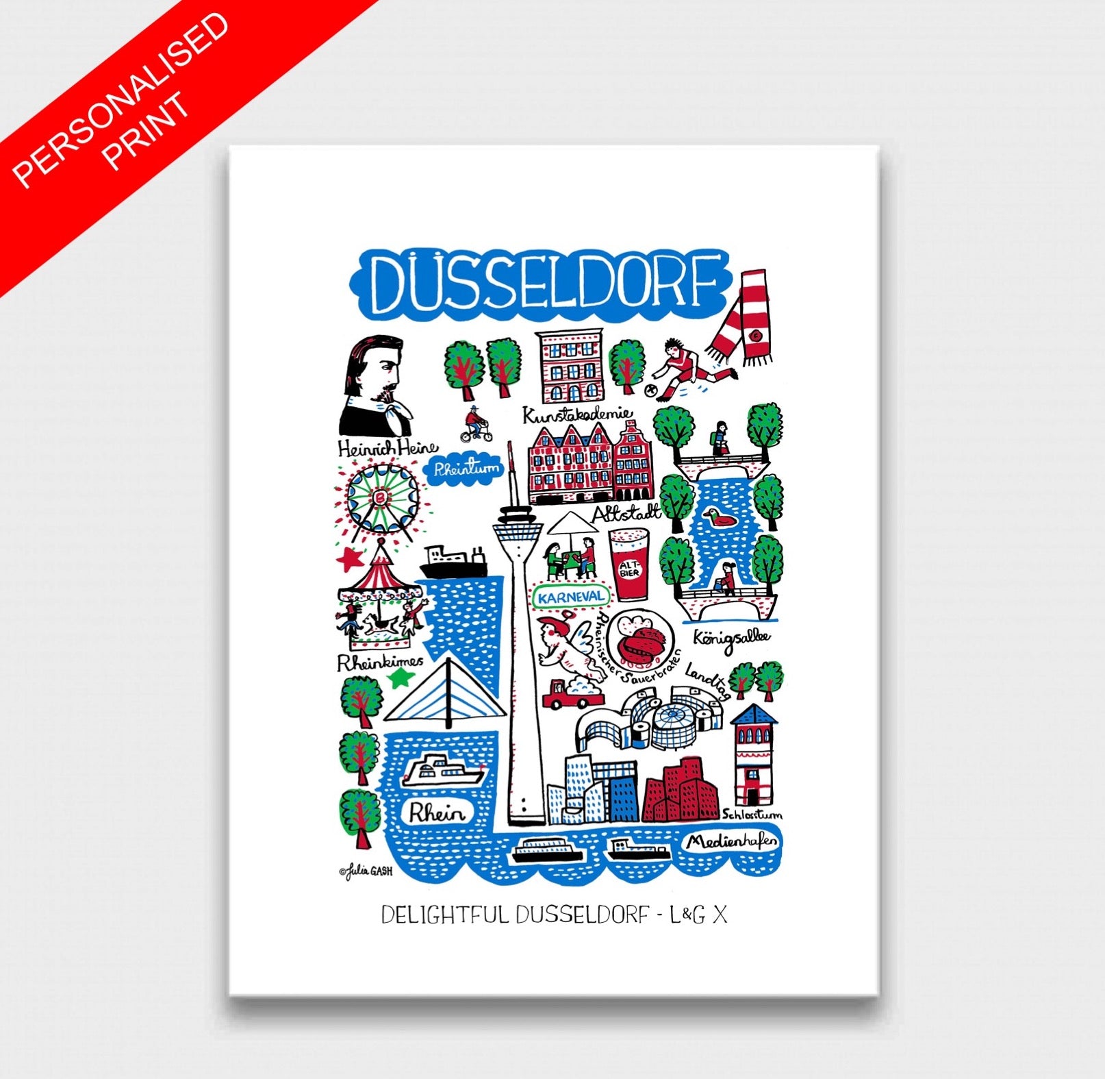 Dusseldorf Art Print - Julia Gash