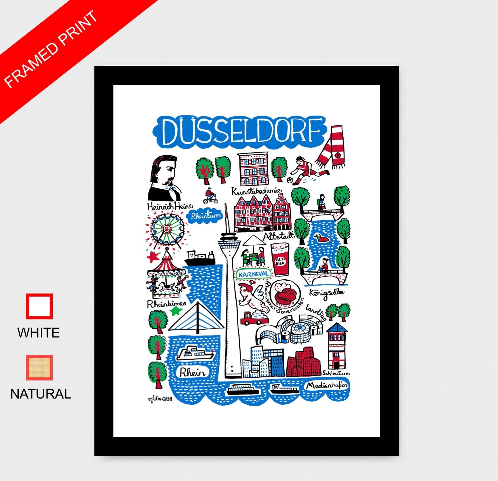 Dusseldorf Art Print - Julia Gash