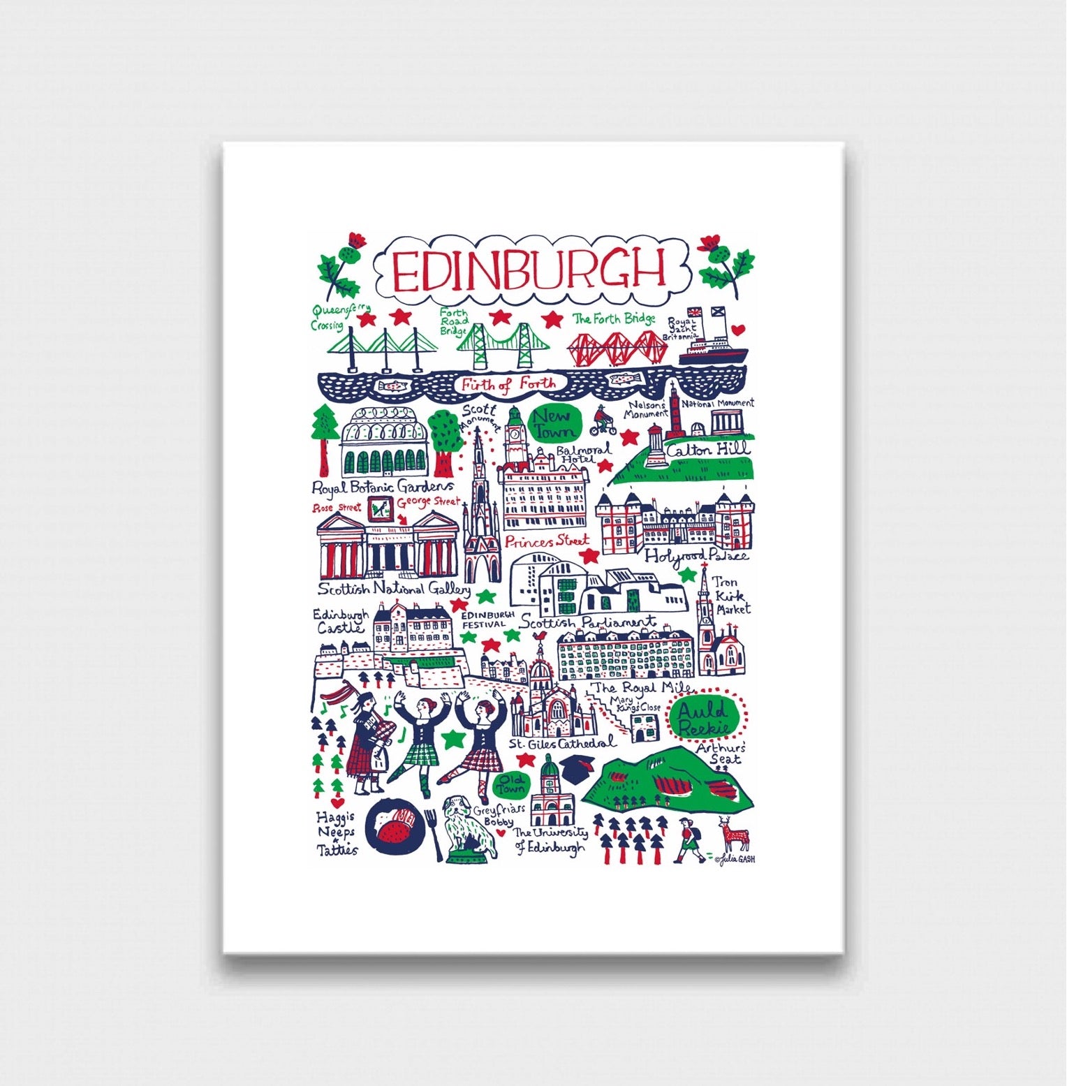Edinburgh Art Print - Julia Gash