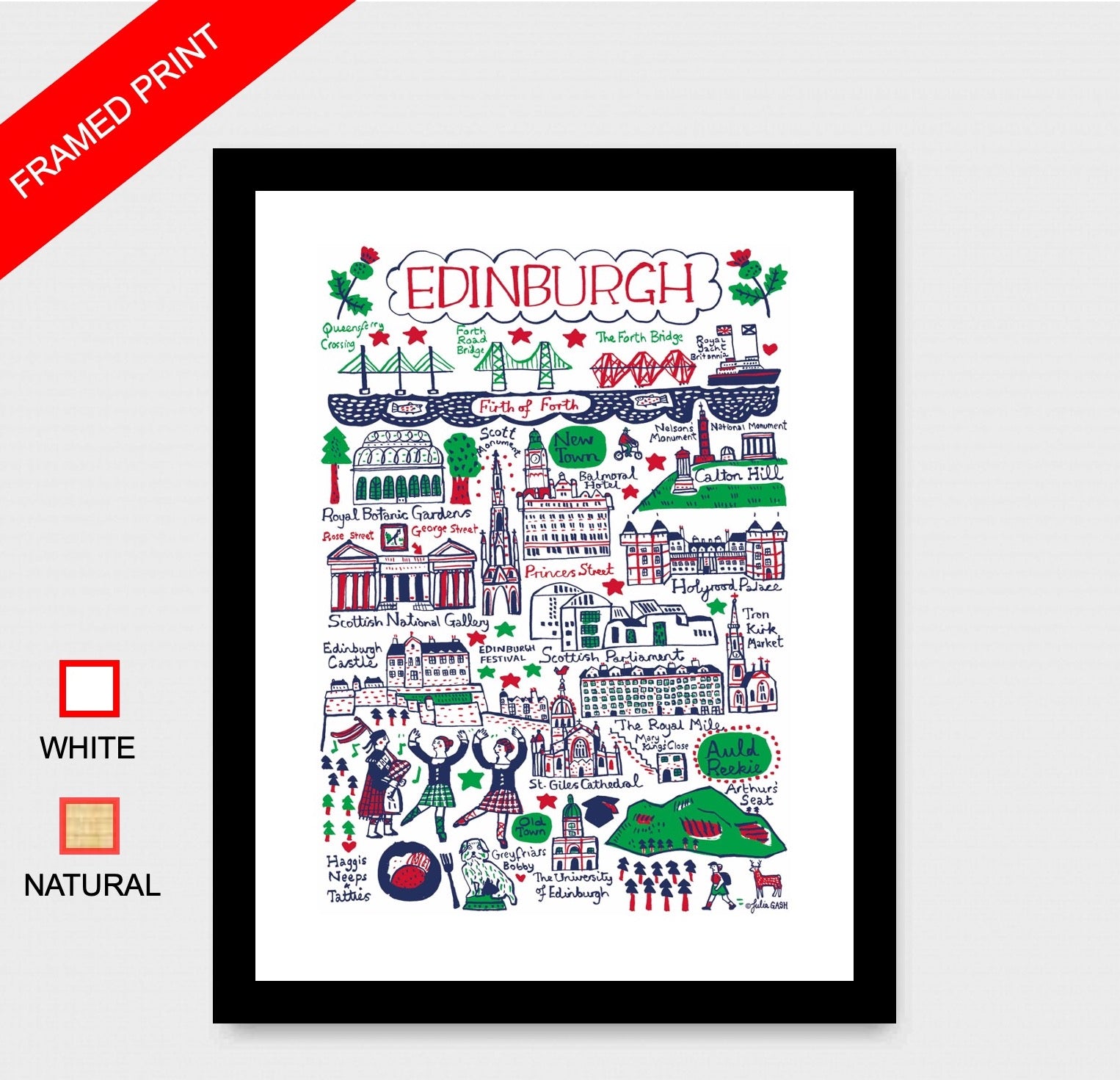 Edinburgh Art Print - Julia Gash