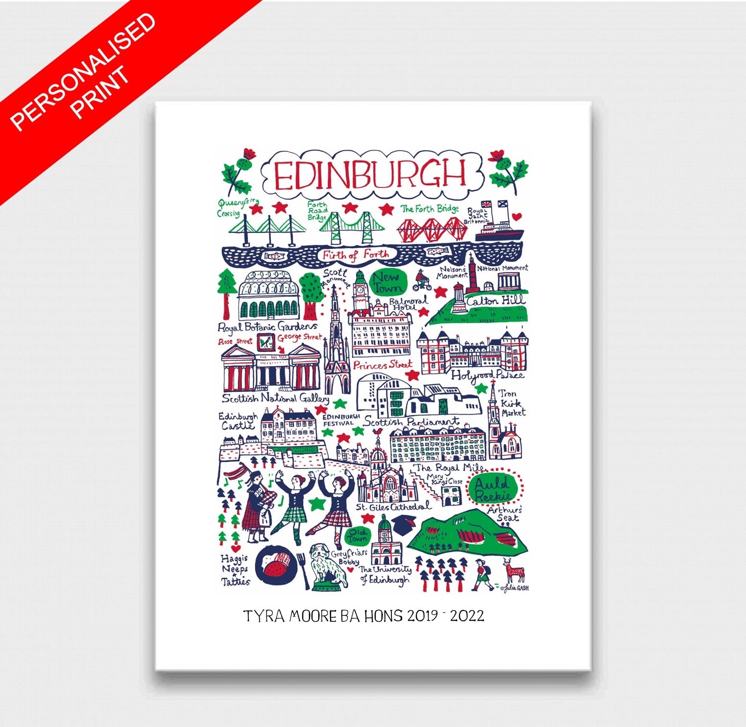 Edinburgh Art Print - Julia Gash