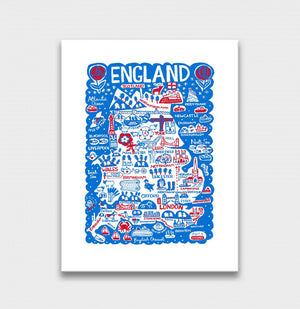 England by Dasher Art Print - Julia Gash