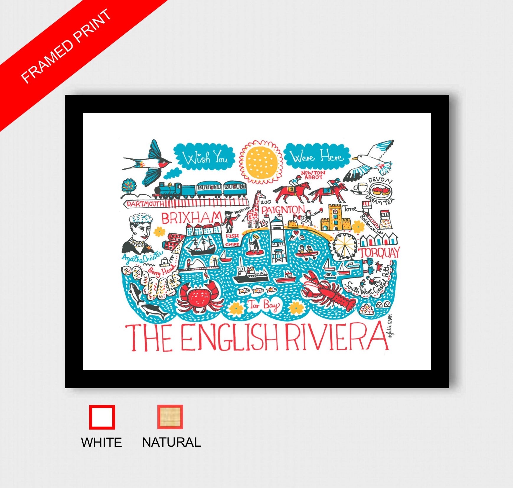 English Riviera Art Print - Julia Gash
