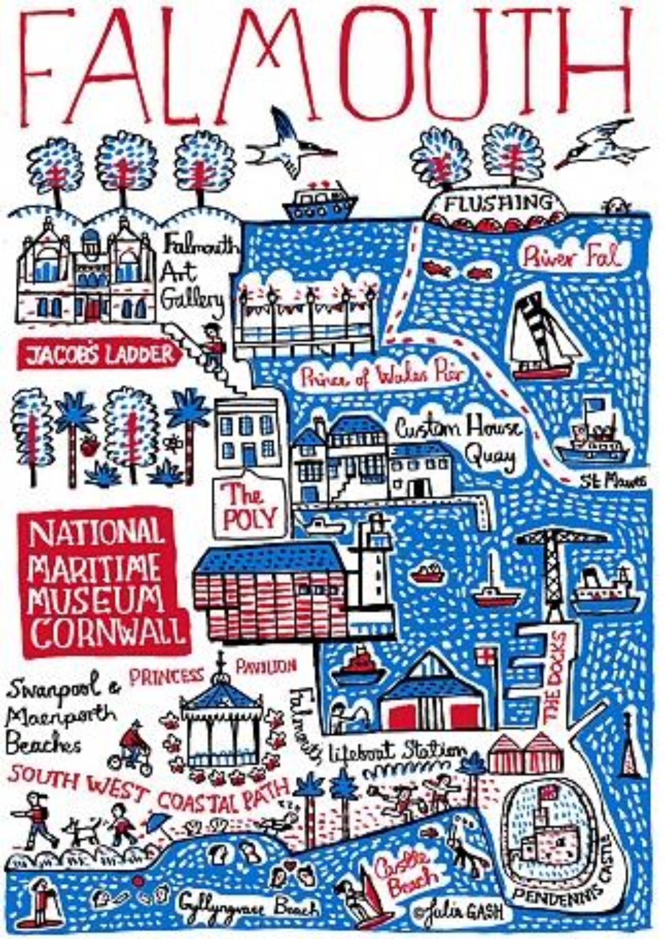 Falmouth Art Print - Julia Gash