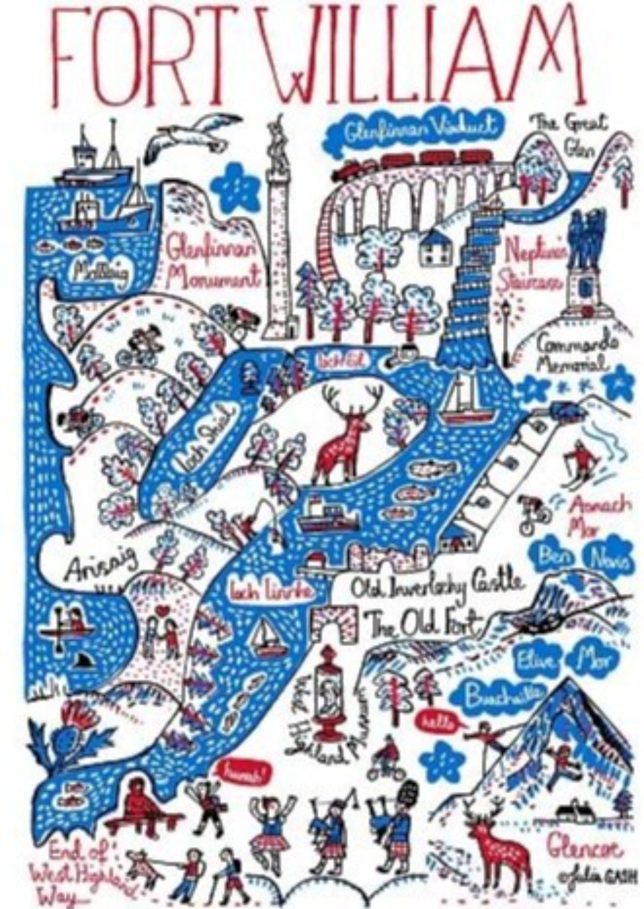 Fort William Postcard - Julia Gash