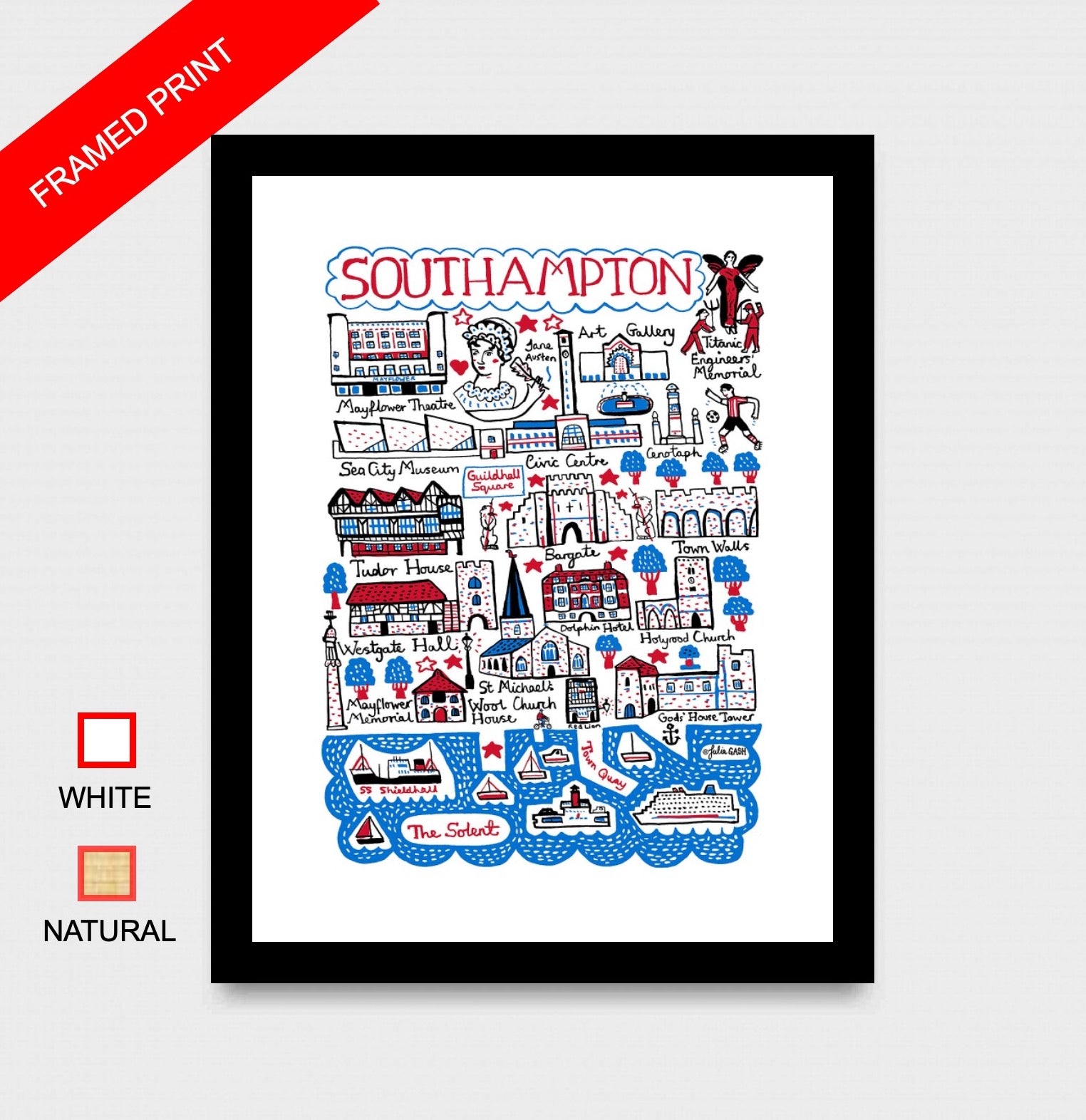 Southampton Art Print - Julia Gash