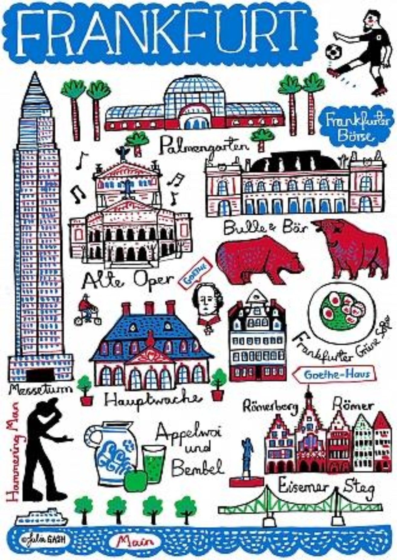 Frankfurt Art Print - Julia Gash