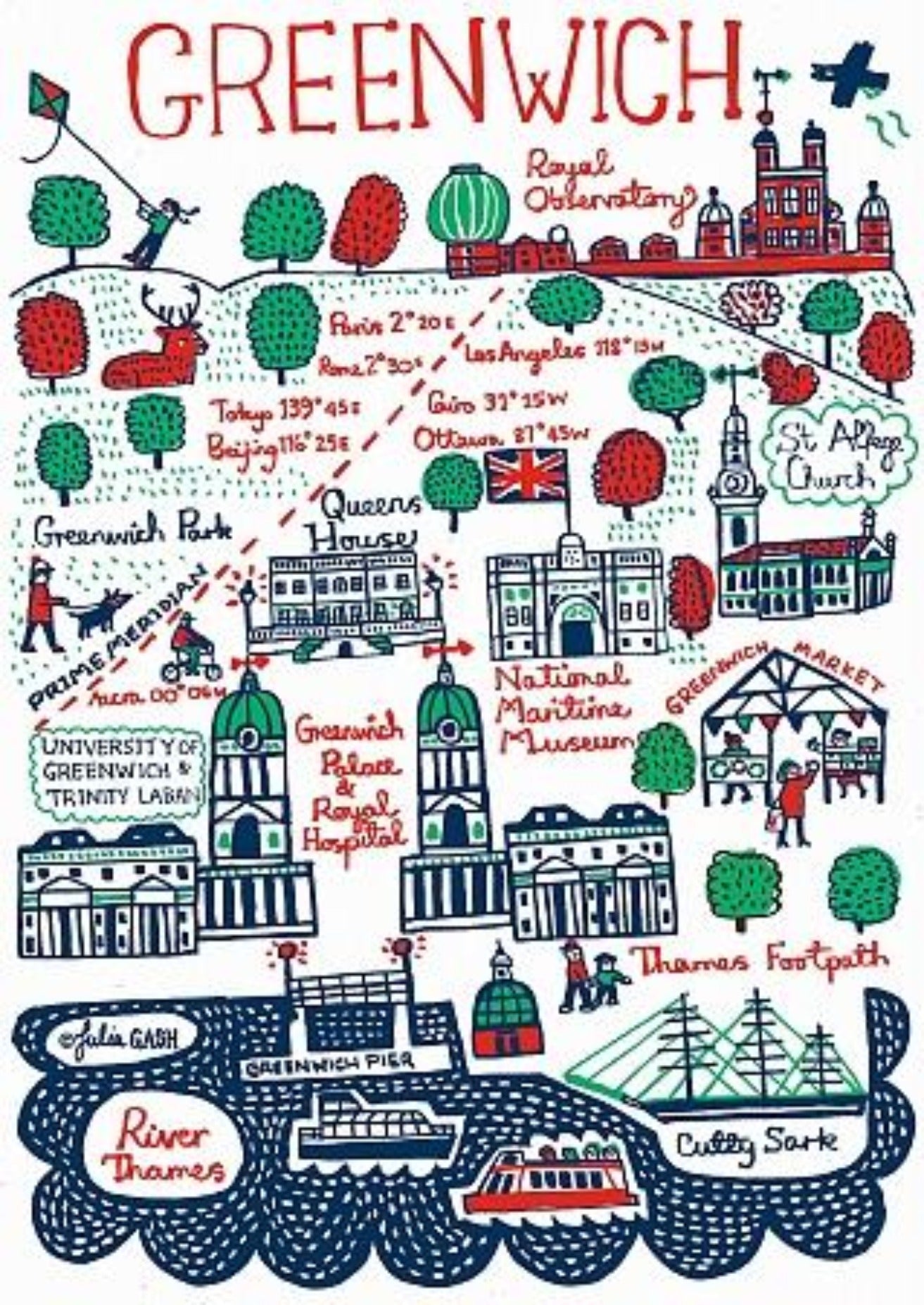 Greenwich Art Print - Julia Gash